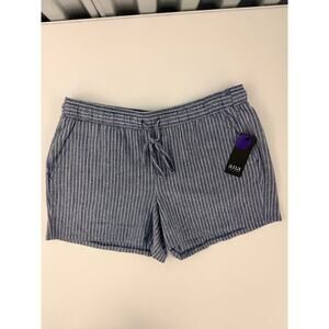 A.N.A NWT 100% Cotton Gray and White Shorts S